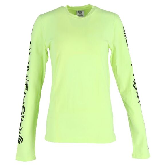 Vetements Tops - Vetements Summer 2016 Long Sleeve T-Shirt in Neon Green Cotton